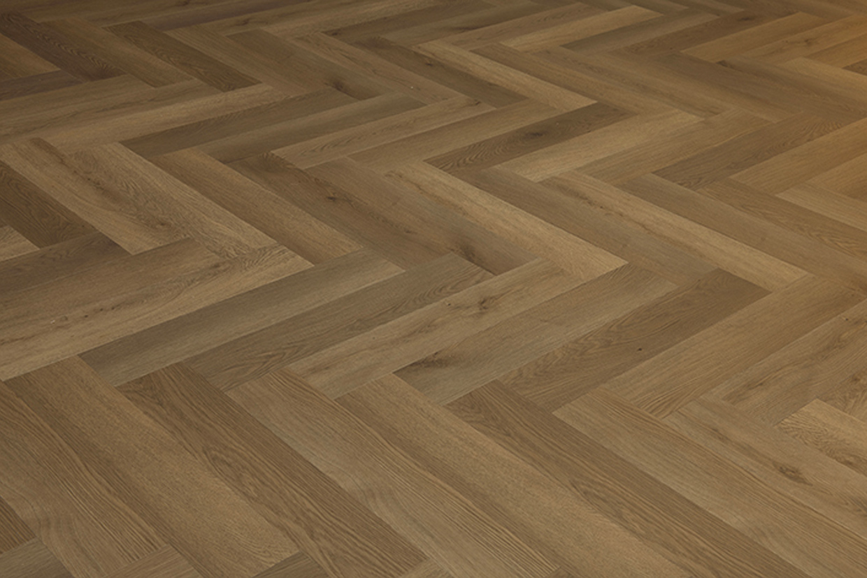 Smokey Brown Herringbone